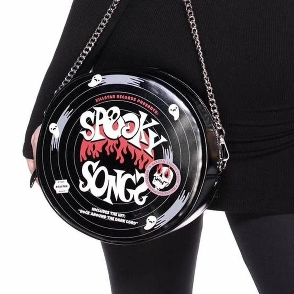 Killstar black spooky songs vinyl bag‎ new *FLAWED*